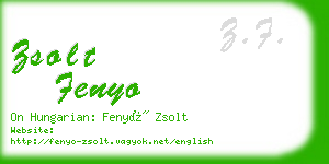 zsolt fenyo business card